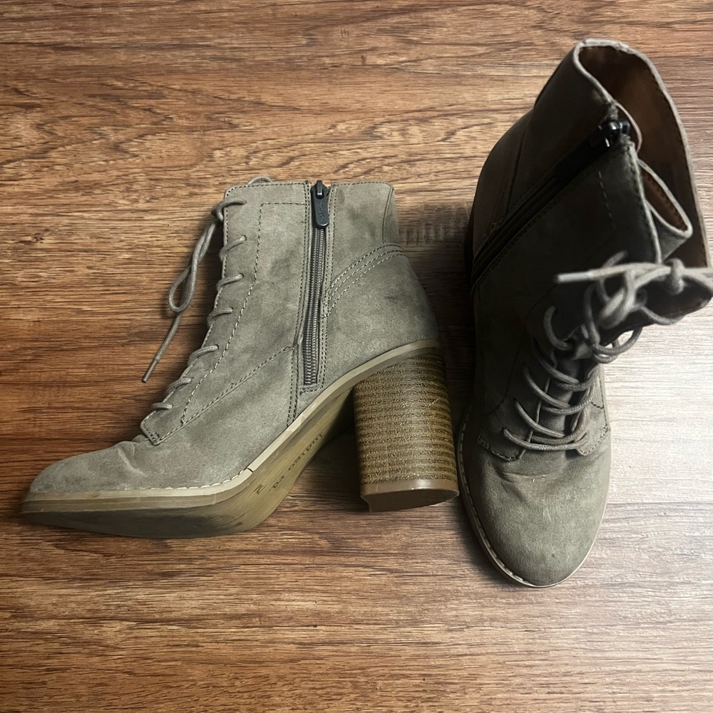 Tan Indigo Rd. Heeled Boots